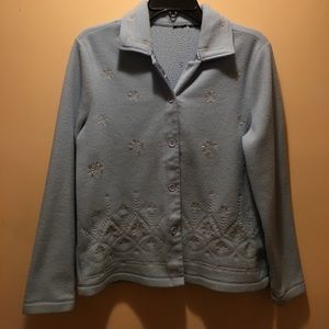 Fleece Baby Blue Jacket